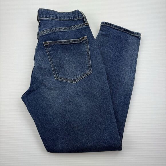 Old Navy Men Size 31 x 30 Jeans Dark Wash Athletic Taper Built In Flex - Picture 5 of 9